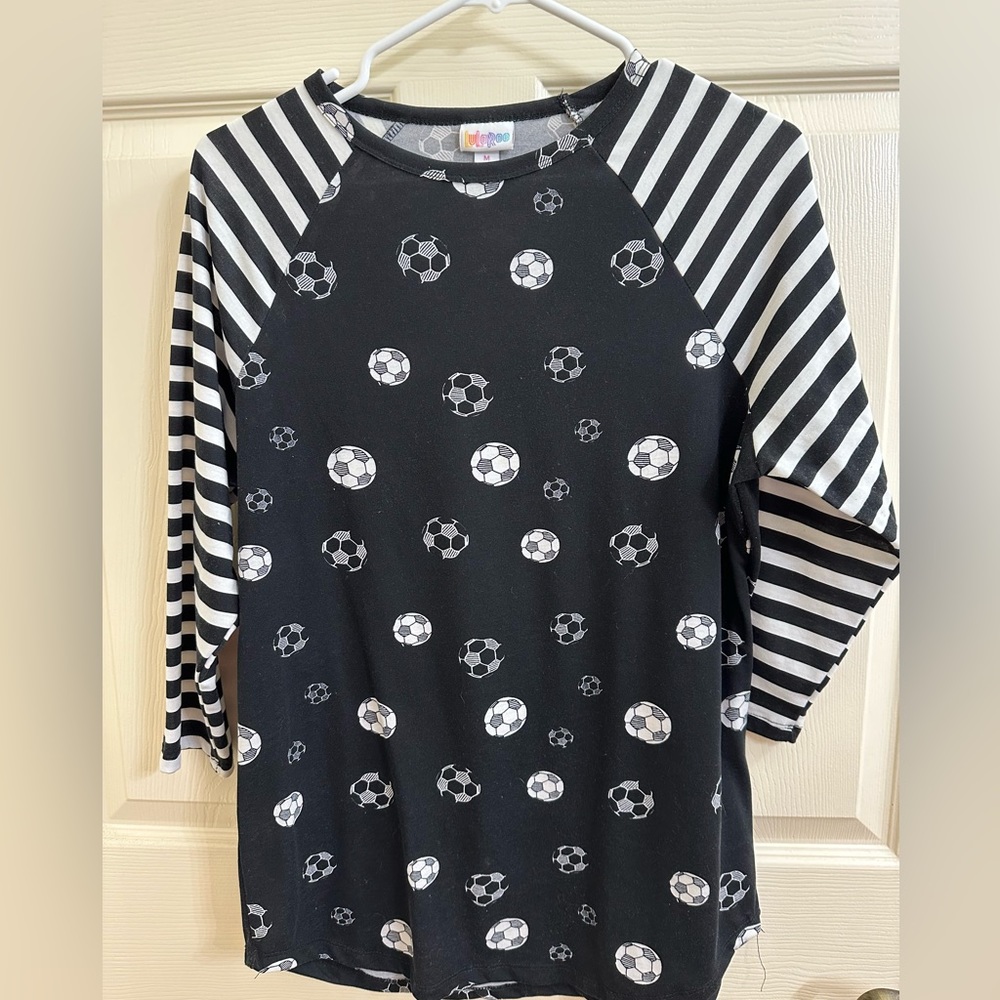 GUC Soccer baseball tee, technically a LuLaRoe Randy